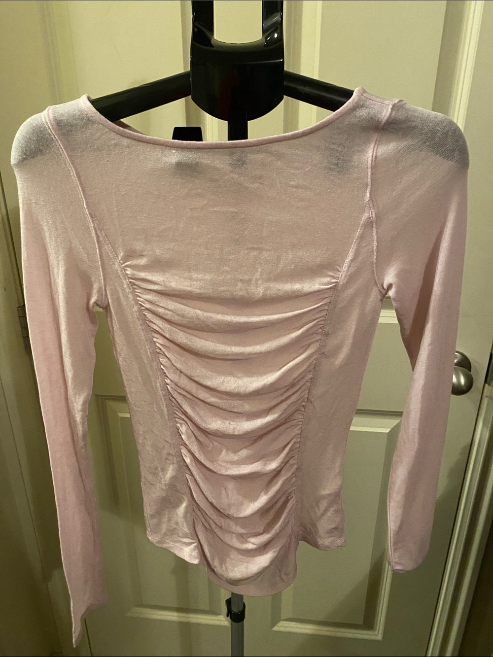 NWT FREE PEOPLE PEPPERMINT BOAT NECK TOP (SHEER) IN LILAC BLOOM SIZE MEDIUM - Picture 2 of 4